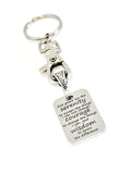 Serenity Prayer Keychain, Serenity Prayer Gift, Serenity Prayer Charm, Recovery Keychain, Recovery Gift, Serenity Courage Wisdom Charm
