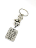 Serenity Prayer Keychain, Serenity Prayer Gift, Serenity Prayer Charm, Recovery Keychain, Recovery Gift, Serenity Courage Wisdom Charm