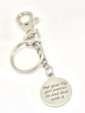 Put Your Big Girl Panties On Keychain, Deal With It Keychain, Put Your Big Girl Panties On And Deal With It, Motivating Gift, Encouragement