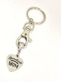Keychain Gift, Baseball Mom Keychain, Baseball Mom Gift, Baseball Mama Keychain, Team Mom Gift, Mom Squad Gifts, Sports Mom Gift For Her