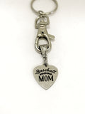 Keychain Gift, Baseball Mom Keychain, Baseball Mom Gift, Baseball Mama Keychain, Team Mom Gift, Mom Squad Gifts, Sports Mom Gift For Her