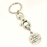 Keychain Gift, Bible Verse Keychain, Christian Gift, God Is The Strength Of My Heart Keychain, Psalms 73 26 Keychain, Scripture Gift