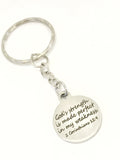 Christian Keychain, Christian Gift, God’s Strength Is Made Perfect In My Strength Keychain, Keychain Gift, Sympathy Gift, Christian Verse,