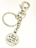 Bible Verse Gifts, God Is The Strength Of My Heart Keychain, Psalm 73 26 Keychain, Scripture Sympathy Gift, Bible Verse Keychain Gift