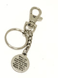 Bible Verse Gifts, When My Heart Is Overwhelmed Keychain, Psalm 61 2 Bible Verse Keychain, Sympathy Gift, Bible Verse Keychain Gift