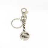 Bible Verse Gifts, God’s Strength Is Made Perfect In My Weakness Keychain, 2 Cor 12 9 Keychain, Sympathy Gift, Bible Verse Keychain Gift