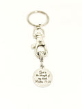 Keychain Gift, Bible Verse Keychain, Christian Gift, God Is The Strength Of My Heart Keychain, Psalms 73 26 Keychain, Scripture Gift