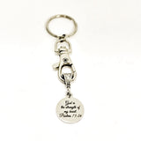 Keychain Gift, Bible Verse Keychain, Christian Gift, God Is The Strength Of My Heart Keychain, Psalms 73 26 Keychain, Scripture Gift