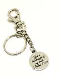 Bible Verse Gifts, God Is The Strength Of My Heart Keychain, Psalm 73 26 Keychain, Scripture Sympathy Gift, Bible Verse Keychain Gift