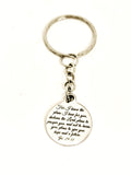 Christian Keychain, I Know The Plans I Have For You Keychain, Jer 29 11 Keychain, Christian Sympathy Gift, Bible Verse Gift, Scripture Gift