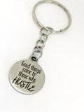 Motivating Gift, Good Things Come To Those Who Hustle Keychain, Encouraging Gift, Motivating Keychain, Keychain Gift, Motivating Quote
