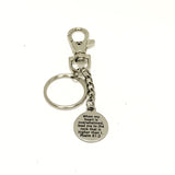 Bible Verse Gifts, When My Heart Is Overwhelmed Keychain, Psalm 61 2 Bible Verse Keychain, Sympathy Gift, Bible Verse Keychain Gift