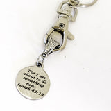 Keychain Gift, For I Am About To Do Something New Keychain, Christian Keychain, Isaiah 43 19 Keychain, Christianity Gifts, Religious Gifts