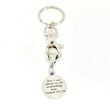 Keychain Gift, For I Am About To Do Something New Keychain, Christian Keychain, Isaiah 43 19 Keychain, Christianity Gifts, Religious Gifts