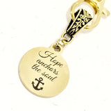Christian Keychain, Hope Anchors The Soul Keychain, Christian Charm Keychain, Christian Gift For Her, Religious Gifts, Christian Hope