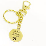 Hope Keychain, Hope Anchors The Soul Keychain, Hope Gift, Encouraging Gift, Keep Hoping, Christian Gift, Gold Keychain, Sympathy Gift