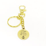 Hope Keychain, Hope Anchors The Soul Keychain, Hope Gift, Encouraging Gift, Keep Hoping, Christian Gift, Gold Keychain, Sympathy Gift