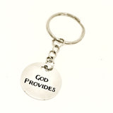 Christian Gift, Christian Keychain, God Provides Keychain, God Provides Charm, Christian Charm, Religious Gift, Religious Keychain