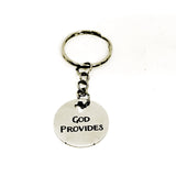 Christian Gift, Christian Keychain, God Provides Keychain, God Provides Charm, Christian Charm, Religious Gift, Religious Keychain