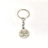 Christian Gift, Christian Keychain, For I Am About To Do Something New Keychain, Isaiah 43 19 Charm, Christian Charm, Religious Gift