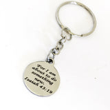 Christian Gift, Christian Keychain, For I Am About To Do Something New Keychain, Isaiah 43 19 Charm, Christian Charm, Religious Gift