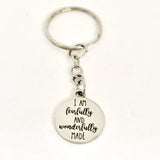 Christian Gift, Christian Keychain, I Am Fearfully And Wonderfully Made Keychain, Daughter Gift, Christian Charm, Religious Gift, New Car