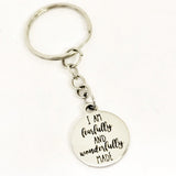 Christian Gift, Christian Keychain, I Am Fearfully And Wonderfully Made Keychain, Daughter Gift, Christian Charm, Religious Gift, New Car