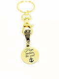 Christian Keychain, Hope Anchors The Soul Keychain, Christian Charm Keychain, Christian Gift For Her, Religious Gifts, Christian Hope