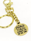 Christian Gift, Jesus Died For Me Keychain, I’m Not Perfect Keychain, Religious Gifts, Religious Keychain, Gold Keychain Gift For Her