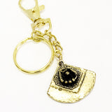 Softball Keychain, Softball Player Gift, Softball Team Gift, Gold Keychain, Ball and Glove Keychain, Ball and Mitt, Softball Field Keychain