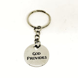Christian Gift, Christian Keychain, God Provides Keychain, God Provides Charm, Christian Charm, Religious Gift, Religious Keychain