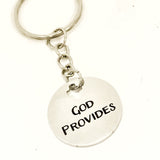 Christian Gift, Christian Keychain, God Provides Keychain, God Provides Charm, Christian Charm, Religious Gift, Religious Keychain