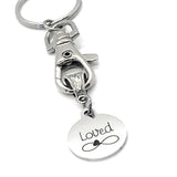 Keychain Gift, Loved Keychain, Wife Gift, Girlfriend Gift, Daughter Gift, Valentines Day Keychain, Love Keychain, Gift For Her, Eternal Love