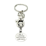 Keychain Gift, Life Is A Journey Best Traveled With Sisters Keychain, Sister Gift, Sorority Sister Keychain, Gift For Her, Stepsister Gift