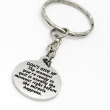 Encouraging Gift, Don’t Give Up Keychain, Encouraging Keychain, Motivating Gift, Encouraging Success, Daughter Gift, Son Gift, Miracles Gift