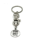 Keychain Gift, You Are Your Only Limit Keychain, Entrepreneur Gift, Direct Sales Team Gifts, Sports Daughter Gift, Encouraging Gift
