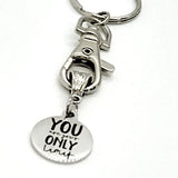 Keychain Gift, You Are Your Only Limit Keychain, Entrepreneur Gift, Direct Sales Team Gifts, Sports Daughter Gift, Encouraging Gift