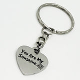 You Are My Sunshine Keychain, Love Gift, Daughter New Car Gift, Girlfriend Gift, Wife Gift, You Are My Sunshine Charm, You Are My Sunshine