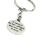 Memorial Keychain, I Used To Be Her Angel But Now She Is Mine Keychain, Remembering Mom, Charm Keychain, Remembering Grandma, Memorial Gift