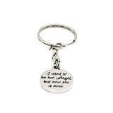 Memorial Keychain, I Used To Be Her Angel But Now She Is Mine Keychain, Remembering Mom, Charm Keychain, Remembering Grandma, Memorial Gift