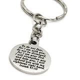 Scripture Keychain, So Do Not Fear For I Am With You Keychain, Isaiah 41 10 Keychain, Scripture Gift, Scripture Quote, Bible Verse Gift