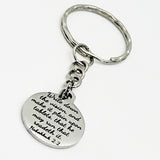 Bible Verse Keychain, Write Down Your Vision Keychain, Scripture Keychain, Bible Verse Charm, Habakkuk 2 2 Bible Verse, Motivational Quote