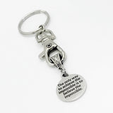 Keychain Gift, The Only Way To Achieve The Impossible Is To Believe The Impossible Keychain, Encouraging Gift, Believe And Achieve
