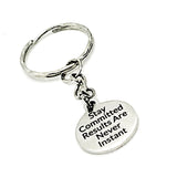 Motivating Keychain, Stay Committed, Results Are Never Instant Keychain, Motivating Quote, Encouraging Keychain, Weight Loss Gift