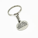 Motivation Keychain, You Will Never Make History In Your Comfort Zone Keychain, Encouraging Keychain, Motivation Gift, Motivaton Quote