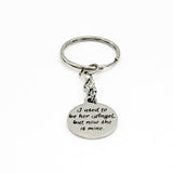 Memorial Keychain, I Used To Be Her Angel But Now She Is Mine Keychain, Remembering Mom, Charm Keychain, Remembering Grandma, Memorial Gift