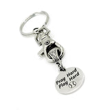 Softball Keychain, Pray Hard, Play Hard Keychain, Softball Player Gift, Daughter Gift, Gift For Her, Softball Daughter, Softball Playoffs