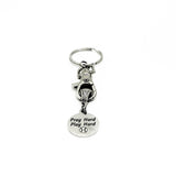 Softball Keychain, Pray Hard, Play Hard Keychain, Softball Player Gift, Daughter Gift, Gift For Her, Softball Daughter, Softball Playoffs