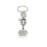 Keychain Gift, The Only Way To Achieve The Impossible Is To Believe The Impossible Keychain, Encouraging Gift, Believe And Achieve