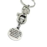 Keychain Gift, The Only Way To Achieve The Impossible Is To Believe The Impossible Keychain, Encouraging Gift, Believe And Achieve